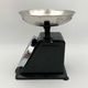 Vintage kitchen scale, black metal and stainless steel