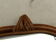 Vintage oval mirror in bamboo and rattan - 31x28cm