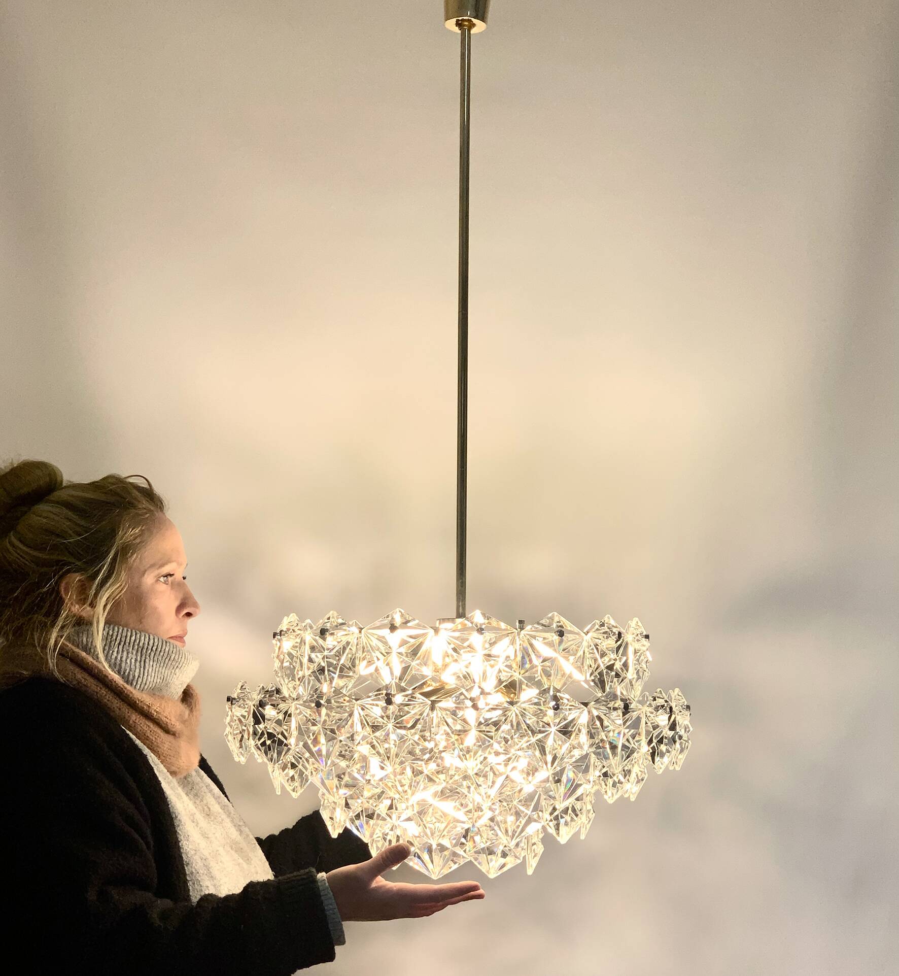 Kinkeldey 5-tier chandelier, 1960s