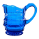 Art Deco creamer, cobalt glass, Belgium, 1930s