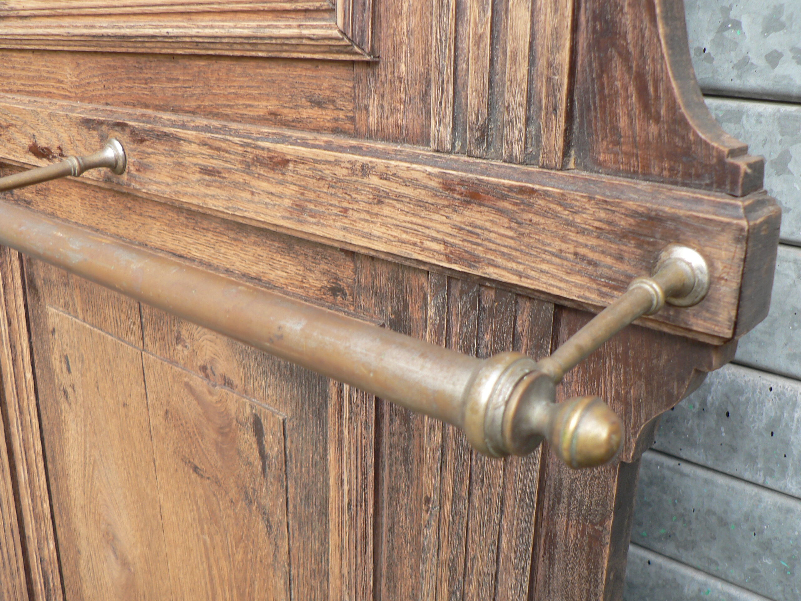 Coat rack wall mirror