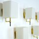 Set of five Mid-century sconces in Stilnovo manner. Italy 1950s