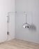 Adjustable wall lamp vintage 70s chromed metal italian design