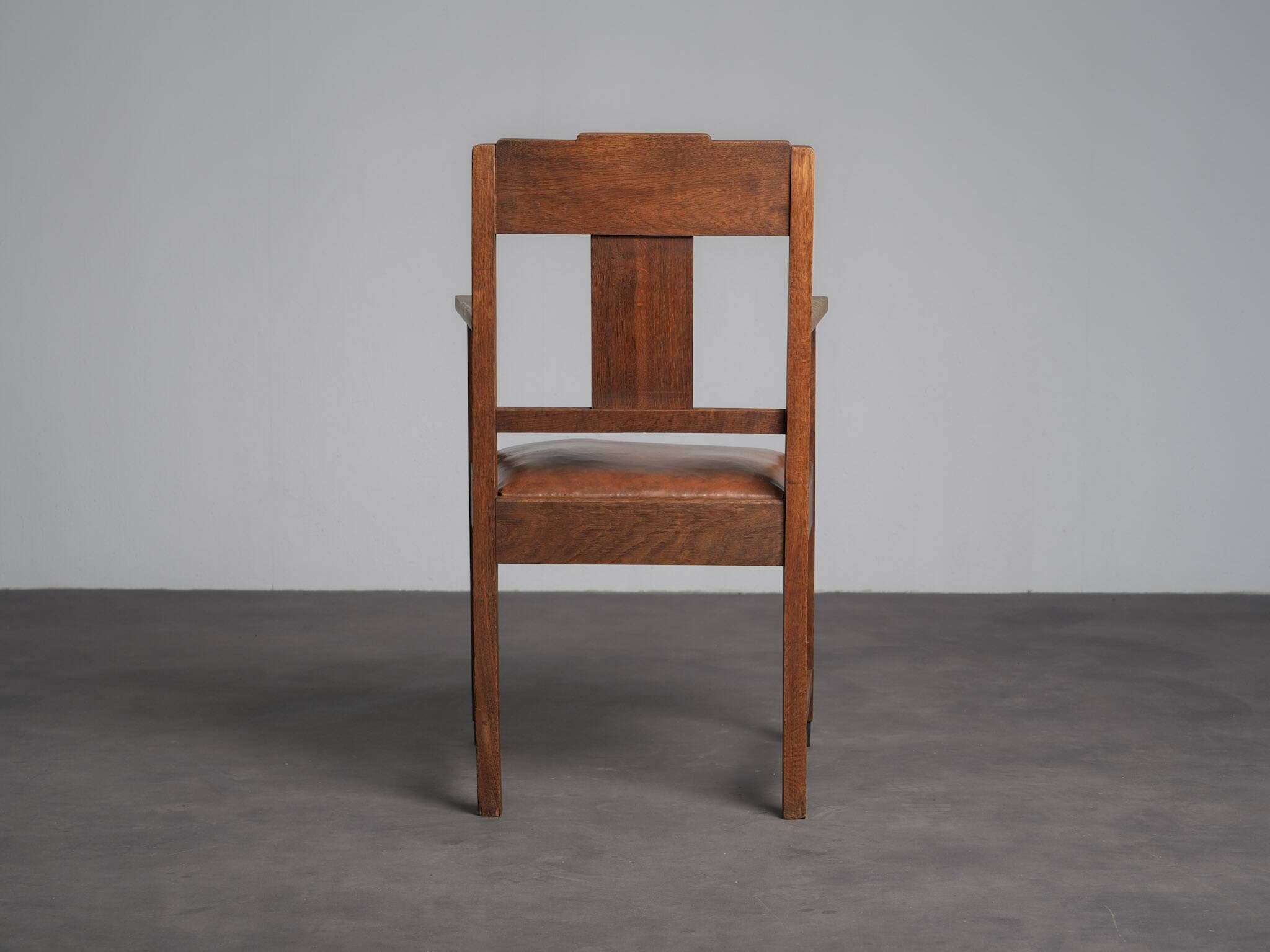 Pair of Amsterdam School Art Deco armchairs, Netherlands, 1930s