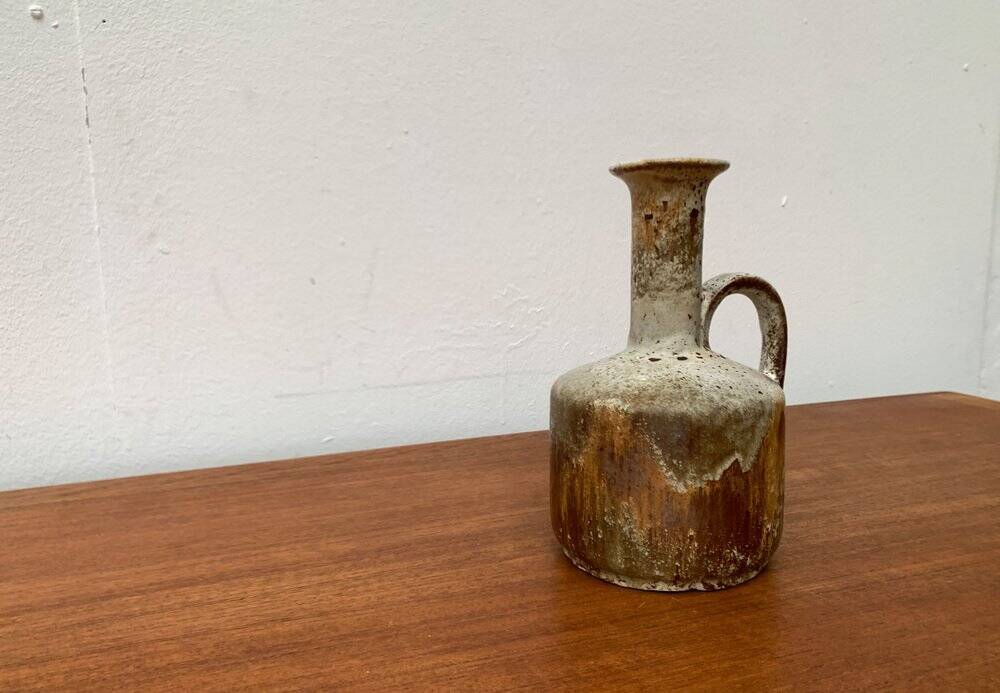 Brutalist Fat Lava Vase in Ceramic by Ruscha, West Germany, 1960s