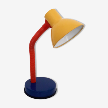 Vintage desk lamp - Lacquered metal in Primary Colors - 1980