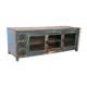 Old low sideboard, tv stand in original blue patina burmese teak