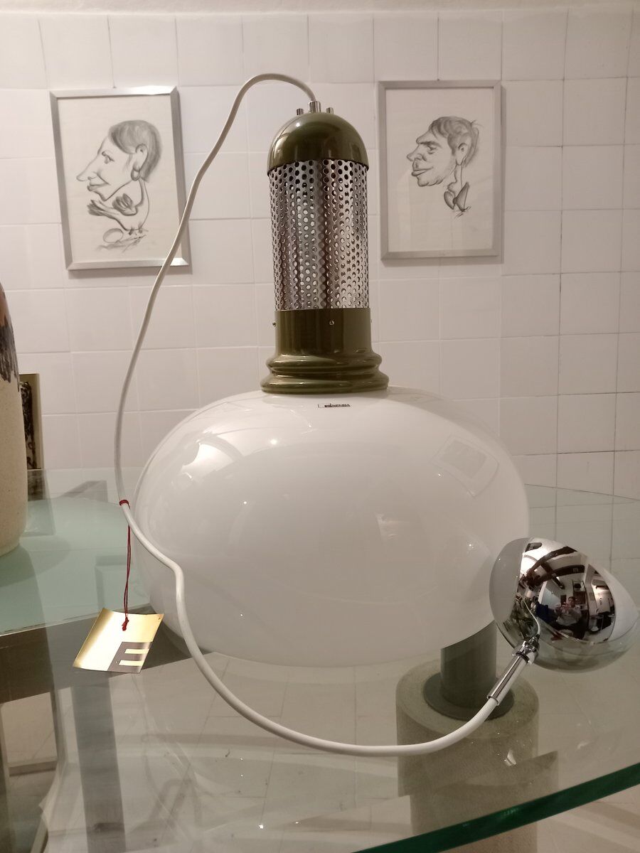 Suspension lamp by Angelo Brotto for Esperia, 1975