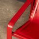 20thC Italian Red Leather Chair By Toussaint & Angeloni For Matteo Grassi