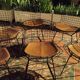 6 chaises Wire Harry Bertoia noires