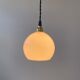 Lot 3 old hanging lamps in vintage opaline 10 cm