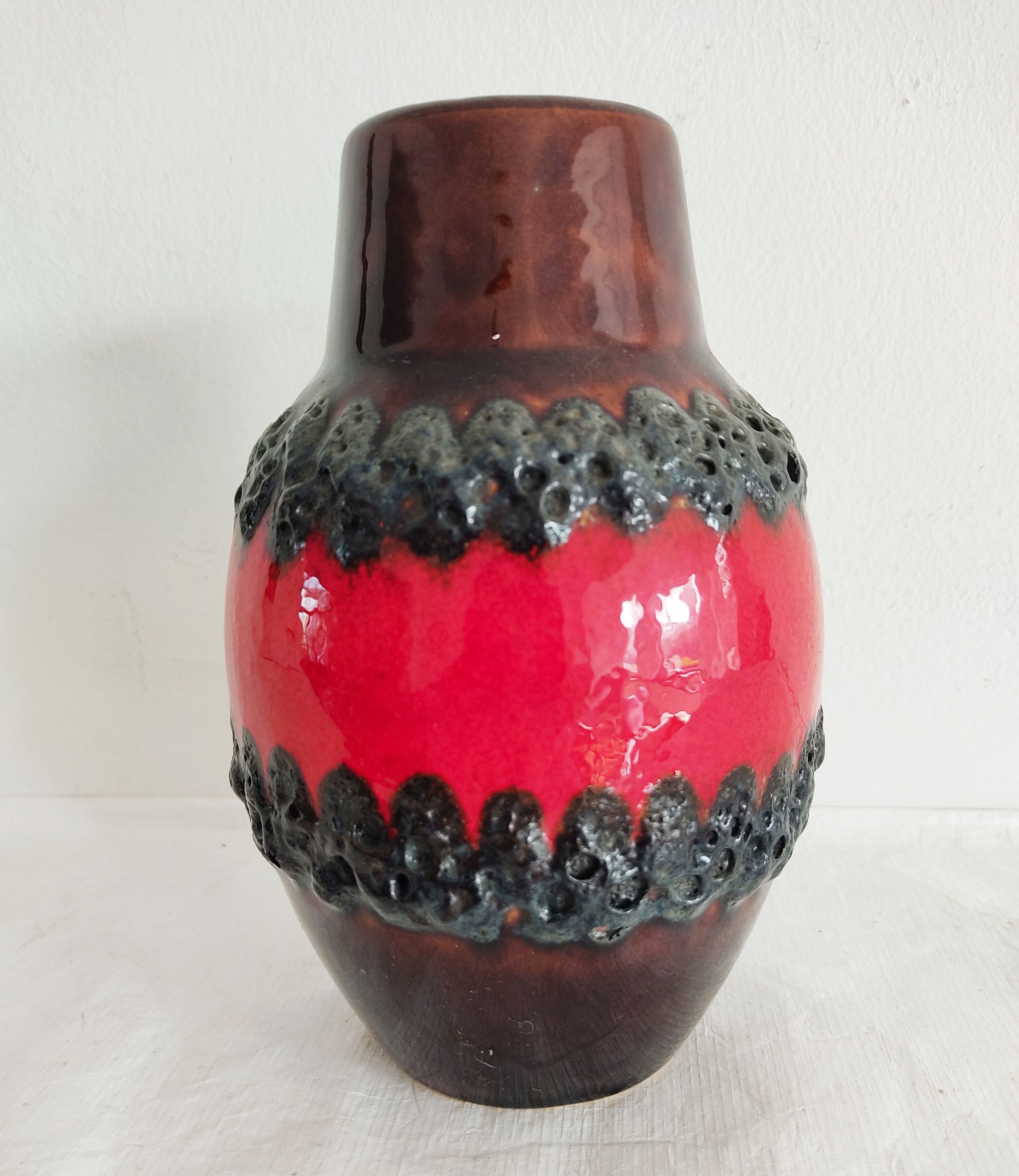 Vase West Germany Scheurich Fat Lava