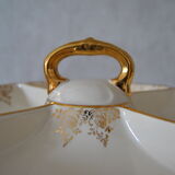 Aperitif tray in porcelain gilded decoration Villeroy & Boch 50s/60s