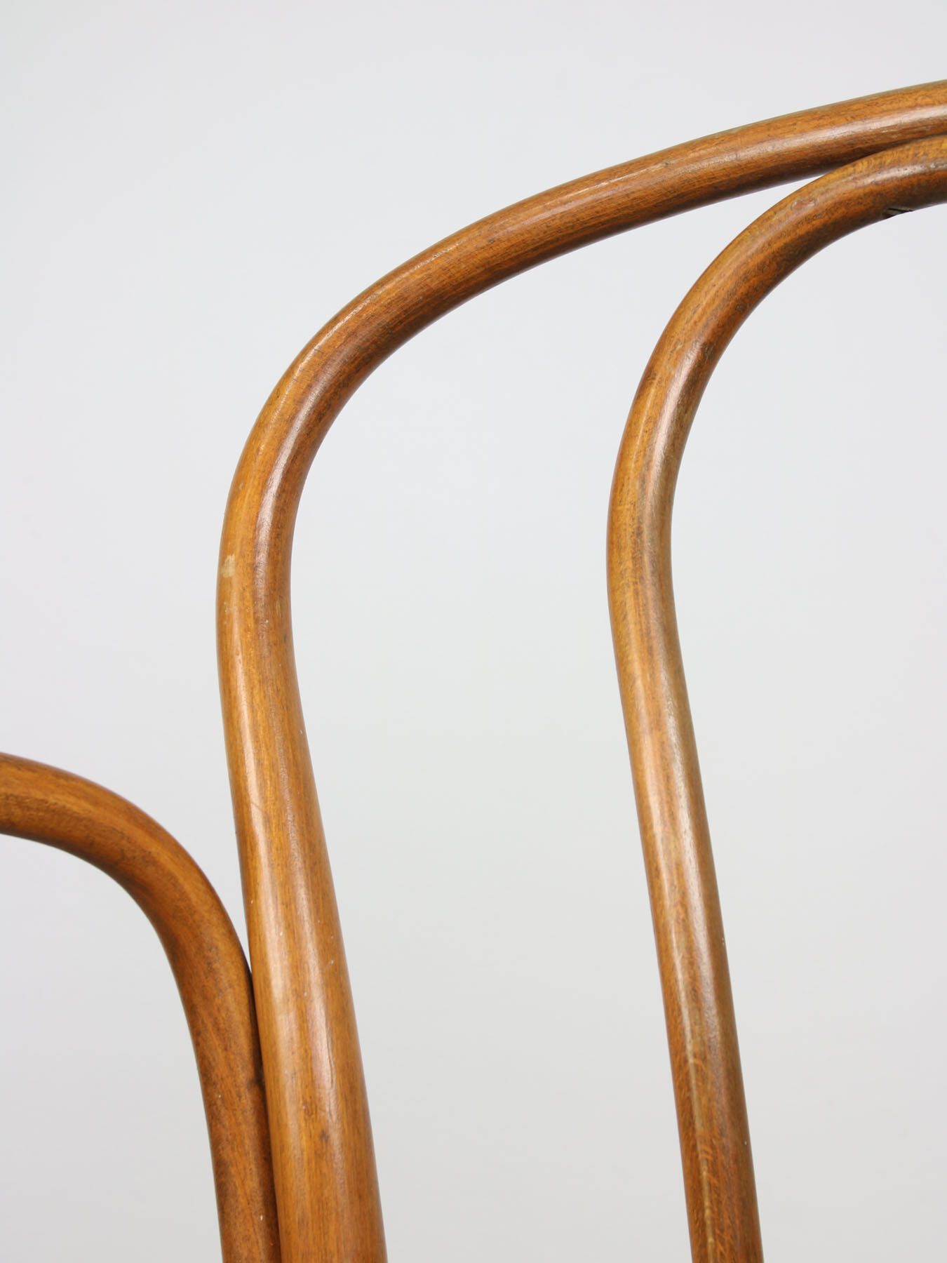 Vintage Bentwood Wide Seat and Arms Bistro Chair
