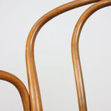 Vintage Bentwood Wide Seat and Arms Bistro Chair