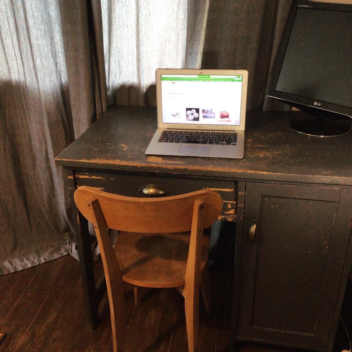 Solid pine desk
