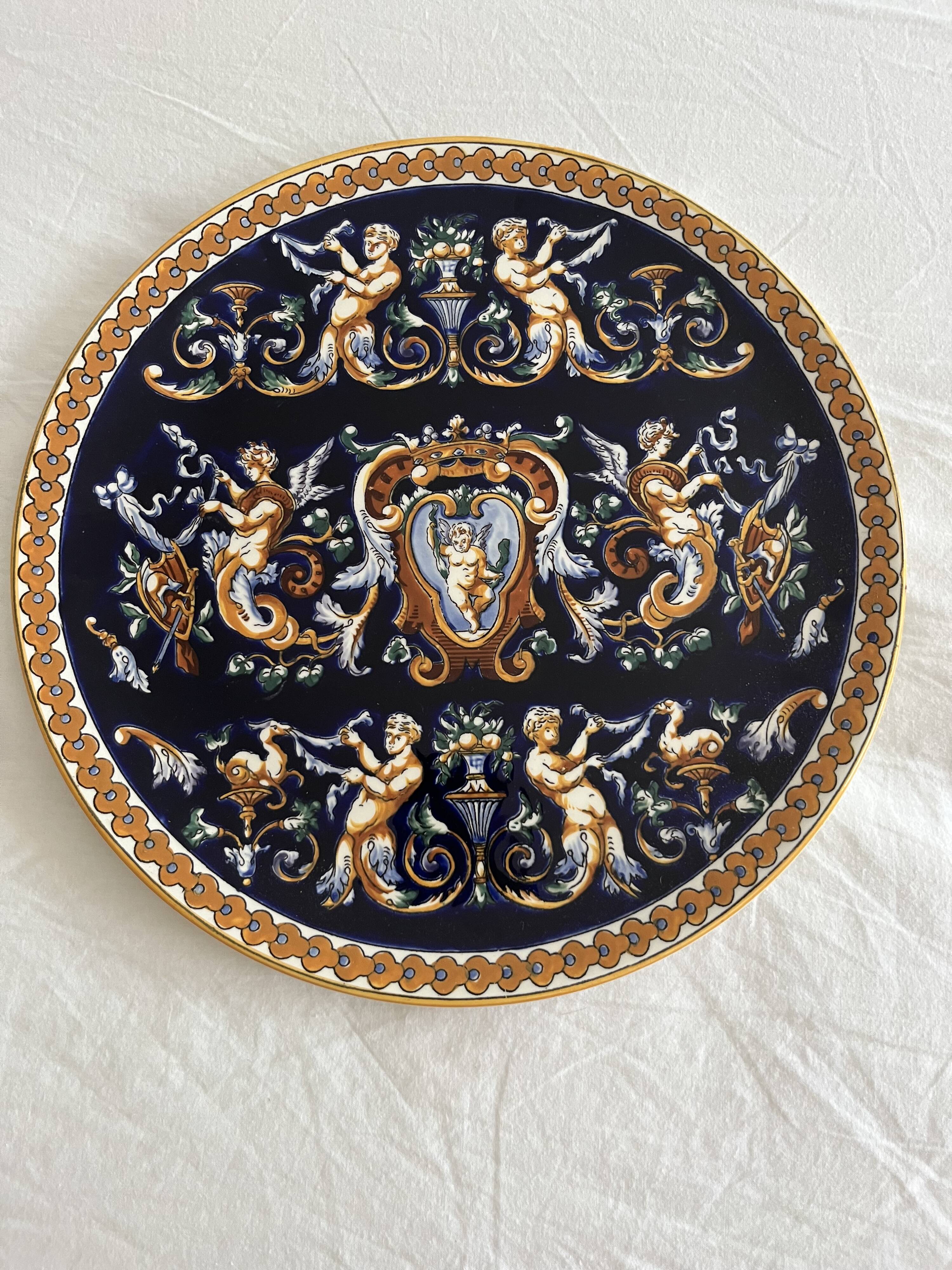 Large Renaissance Plate Gien
