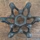 Modernist Japanese cast iron candlestick