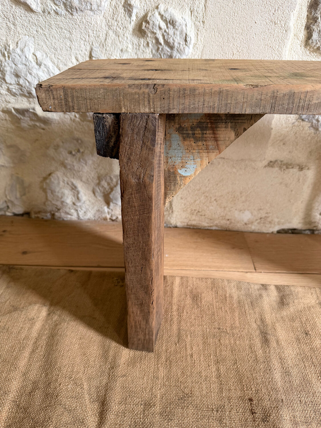Wooden bedside table
