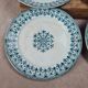 Set of 6 flat plates Badonviller – "oriental" model