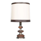1960s bohemian table lamp, space age wooden bedside lamp