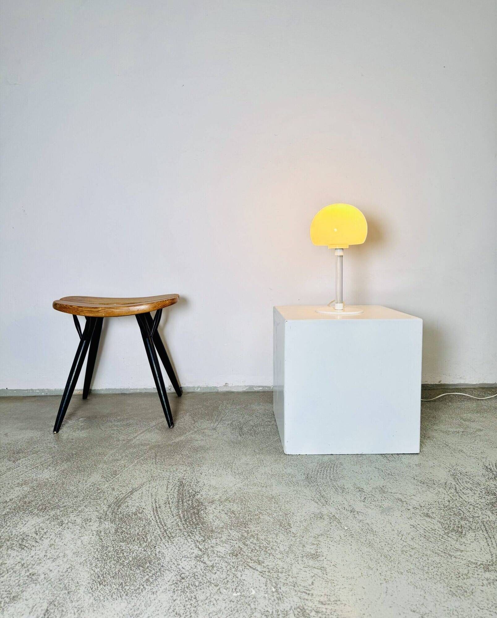 Opal Glass Sphere Table Lamp By Harco Loor For Harco Loor Design, The Netherlands 1980S