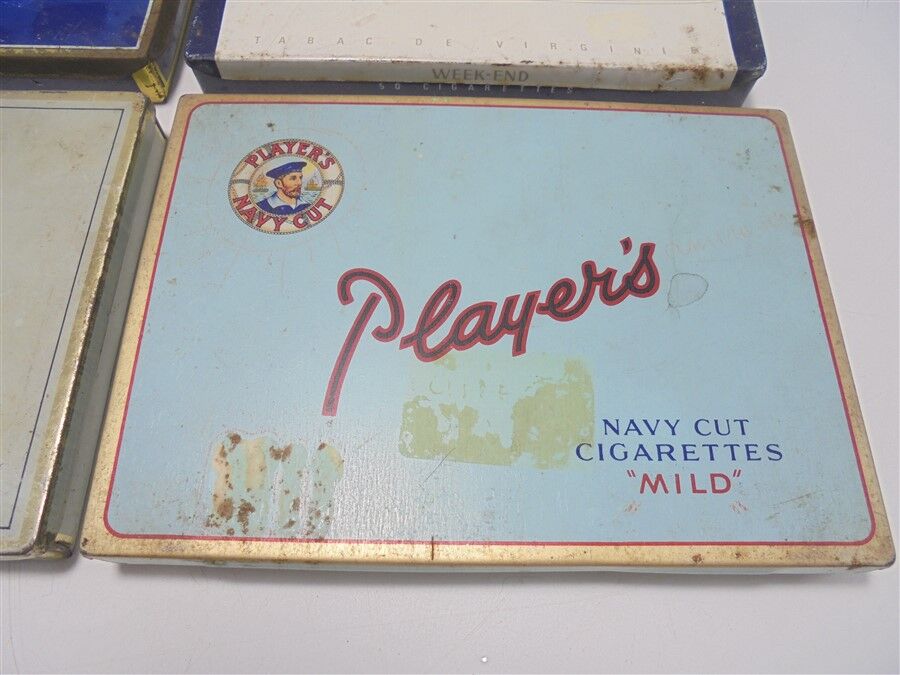 Set of 4 old cigarette boxes