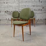 Set of 4 Baumann Pégase chairs
