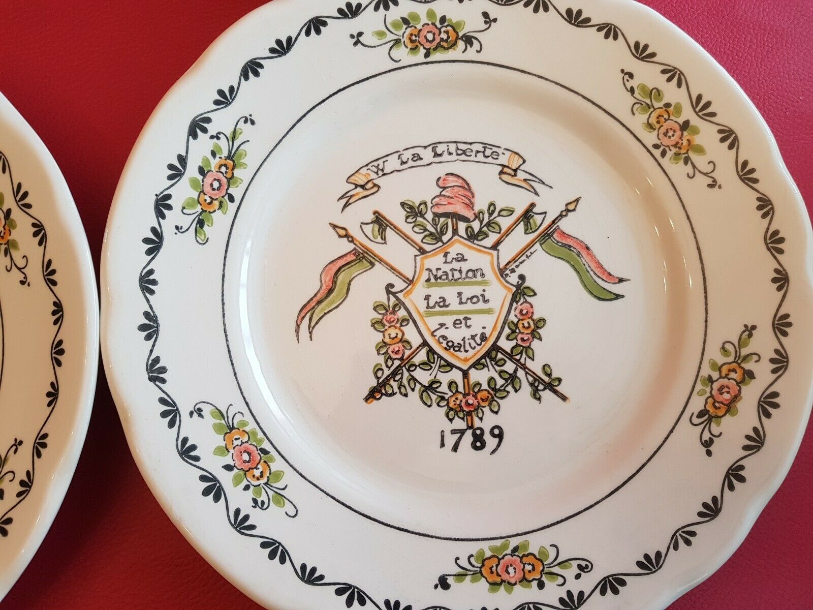 6 assiettes révolutionnaire révolution française 1789 - C.B.M. CBM