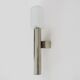 Large wall light in brushed metal. 70s
