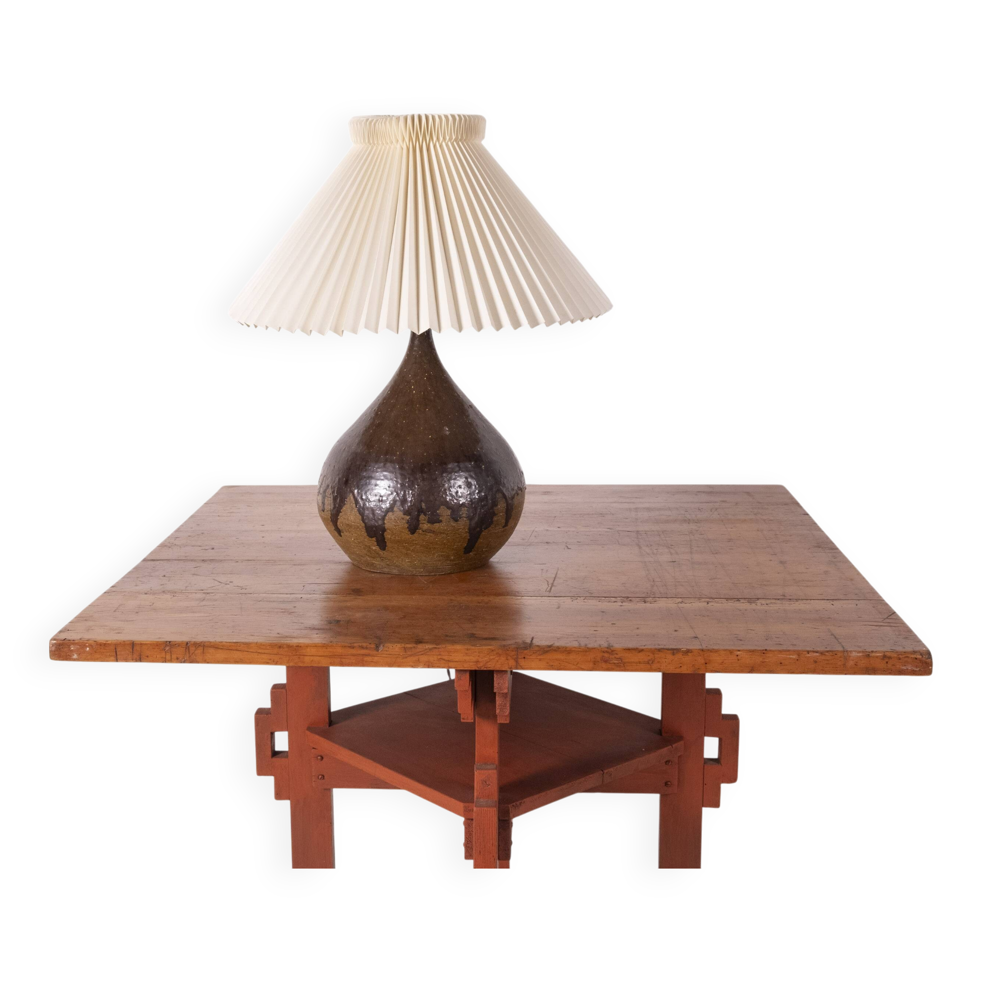 Lampe de table en céramique Flemming Ross, Danemark, années 1960
