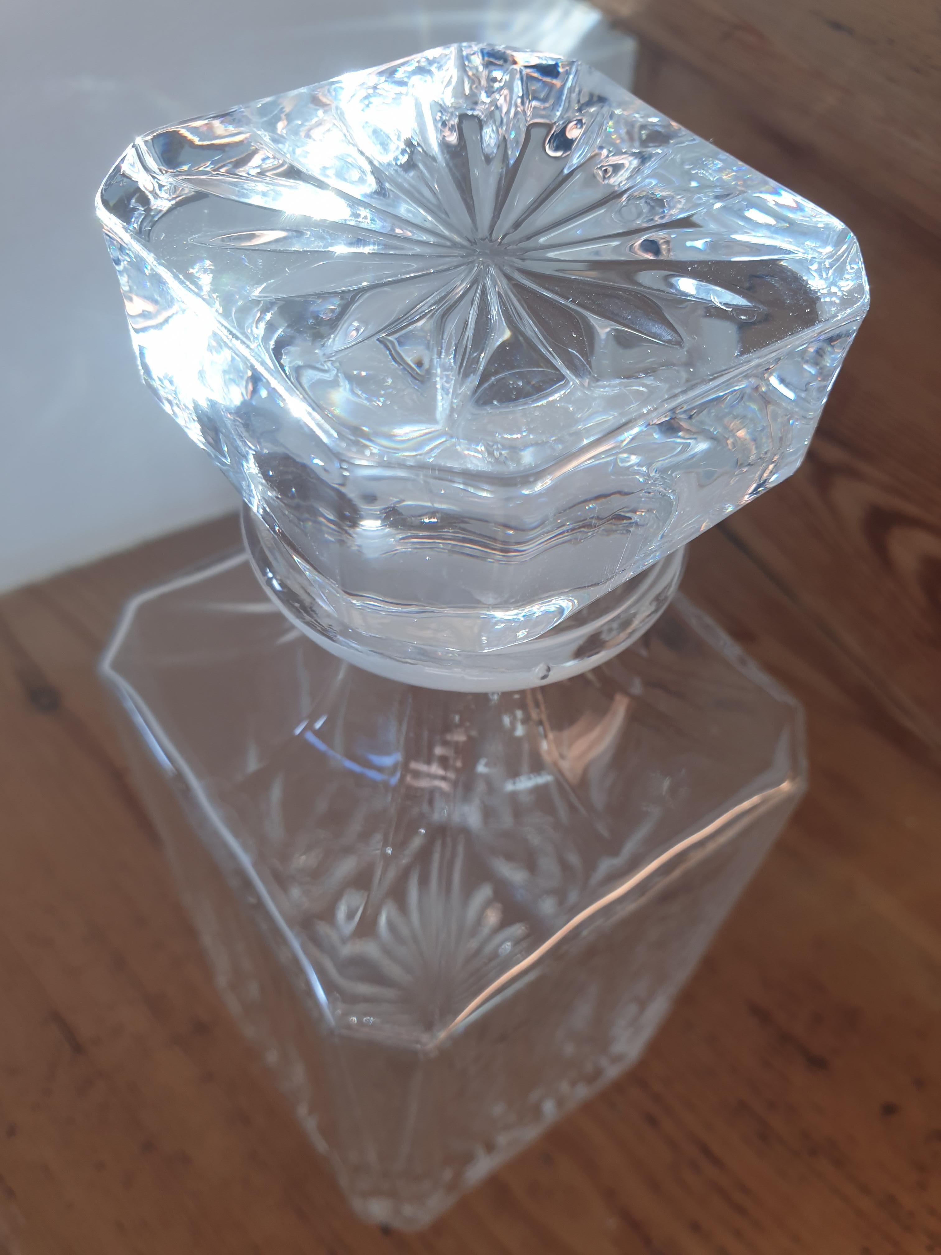 Crystal whisky carafe