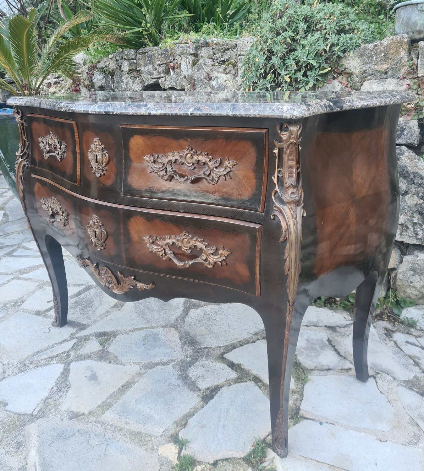 Commode Louis XV en Marqueterie