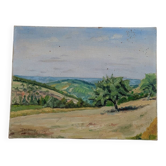 Old painting, landscape