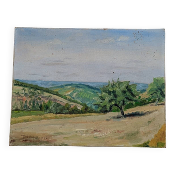 Old painting, landscape