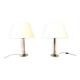 Pair of vintage large lucite table lamps, 1970s