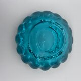 Empty blue crystal pocket
