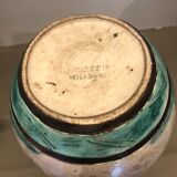 Ceramic vase with a sailboat