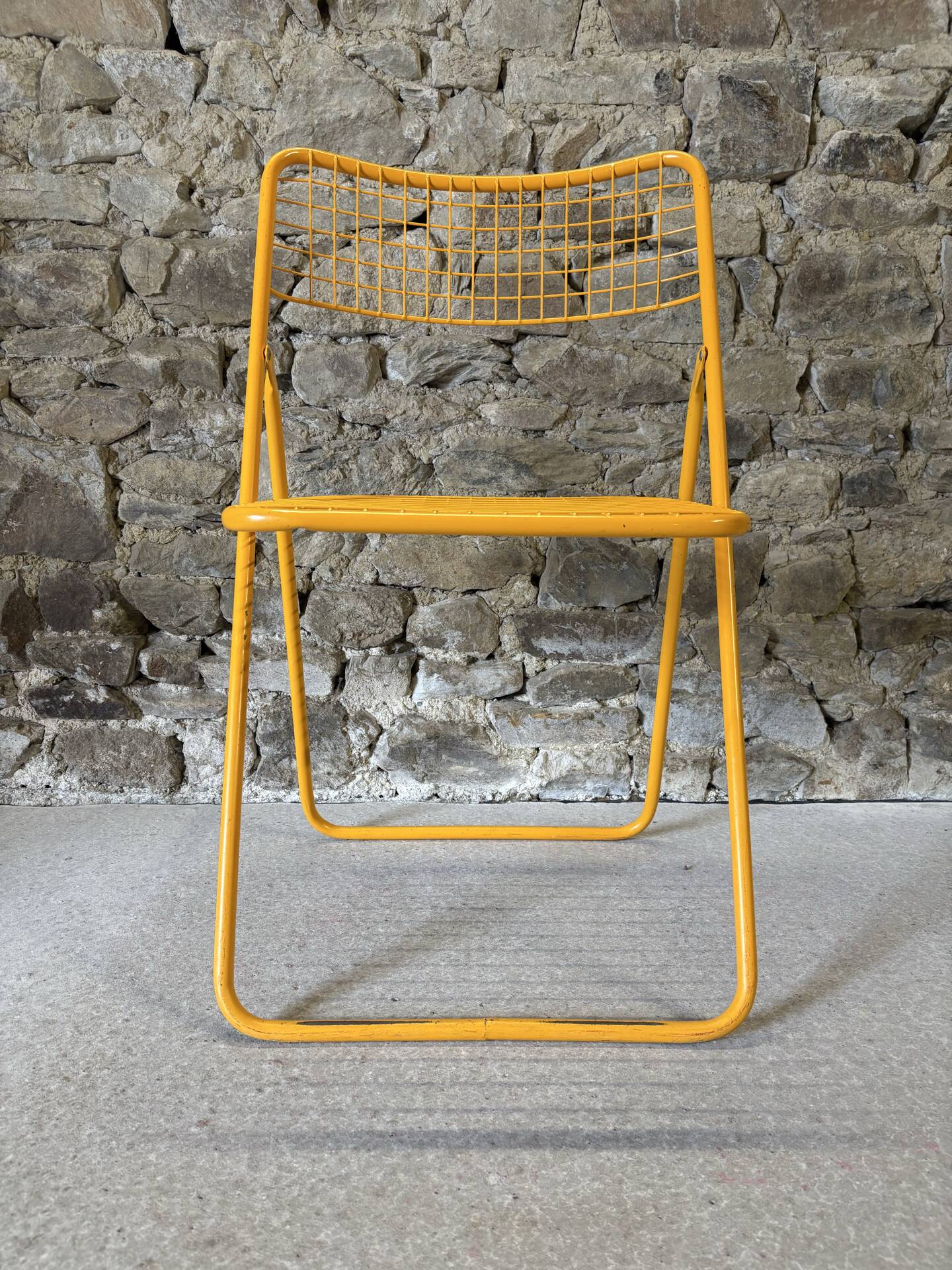 Metal folding chair Ted Net by N. Gammelgaard for IKEA, 1980