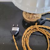 Art Deco lamp with glass globe