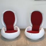 Garden Egg armchair by Peter Ghyczic for VEB Synthese-Werk, 1968.