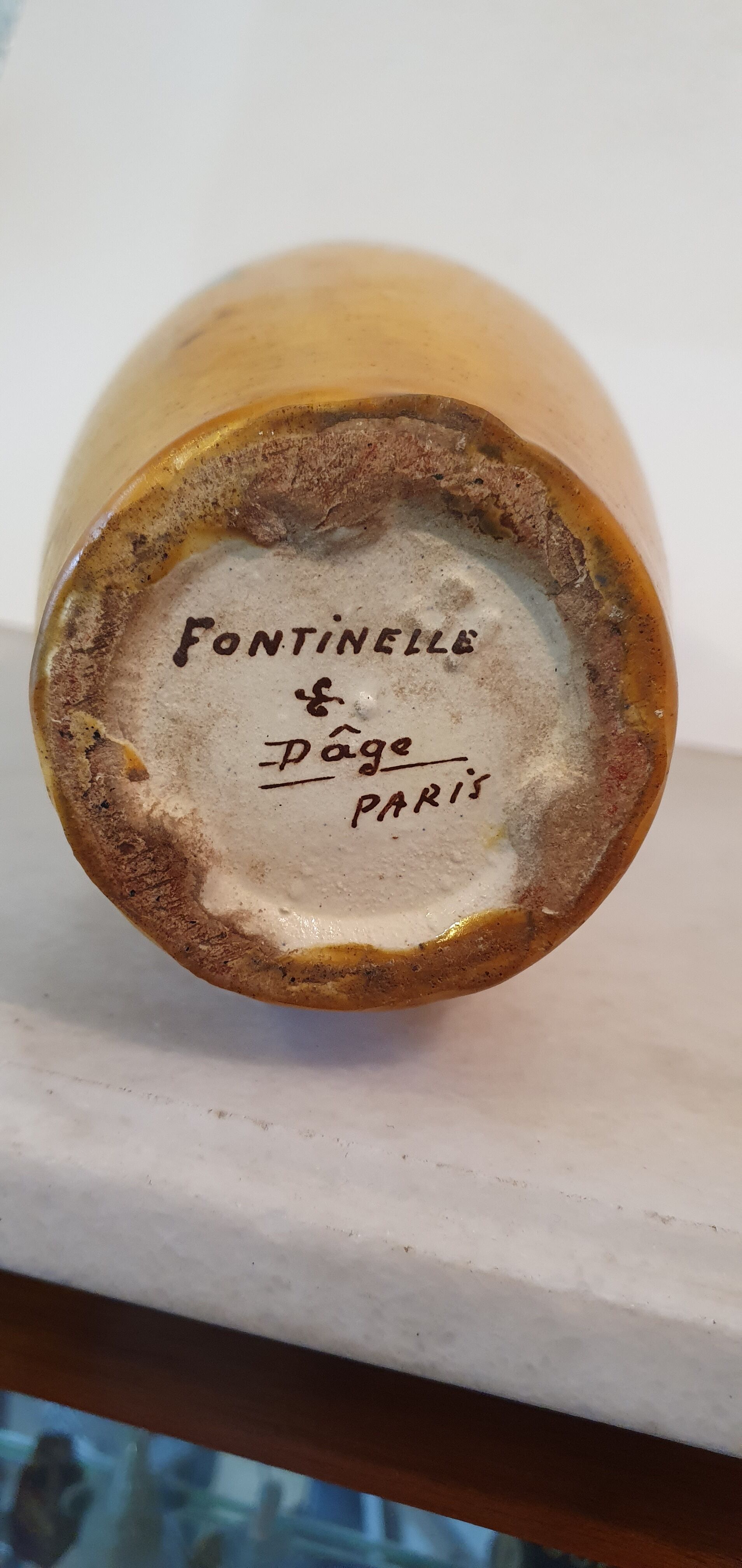 Art Deco vase by Fontinelle and Dâge, circa 1930