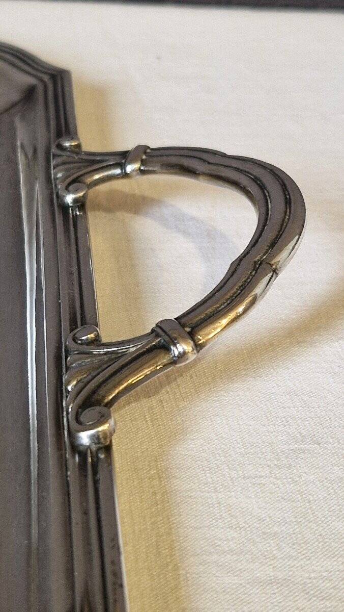 English silver plated metal tray