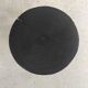 Sofa end in solid wood monoxyl organic shape black color