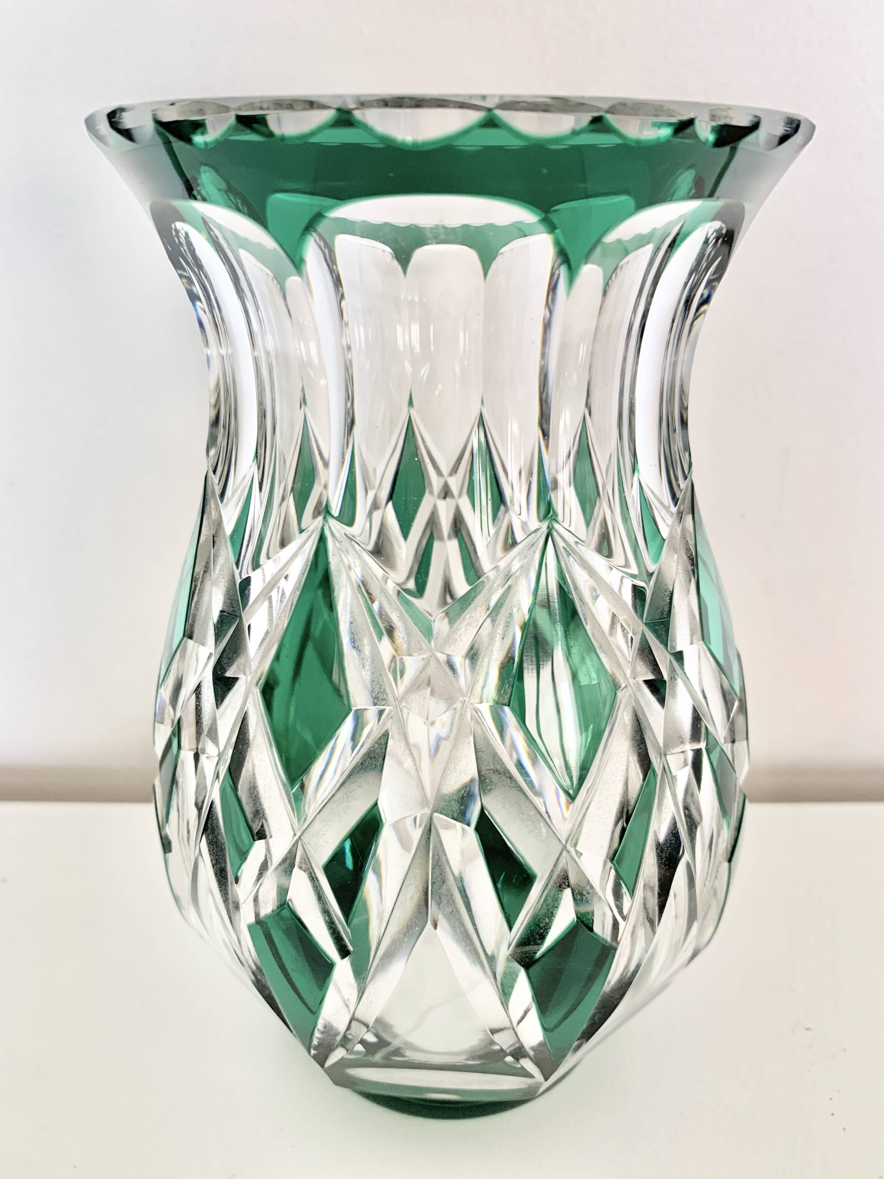 Val Saint-Lambert crystal vase