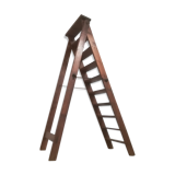 Oak stepladder in clear pine wood
