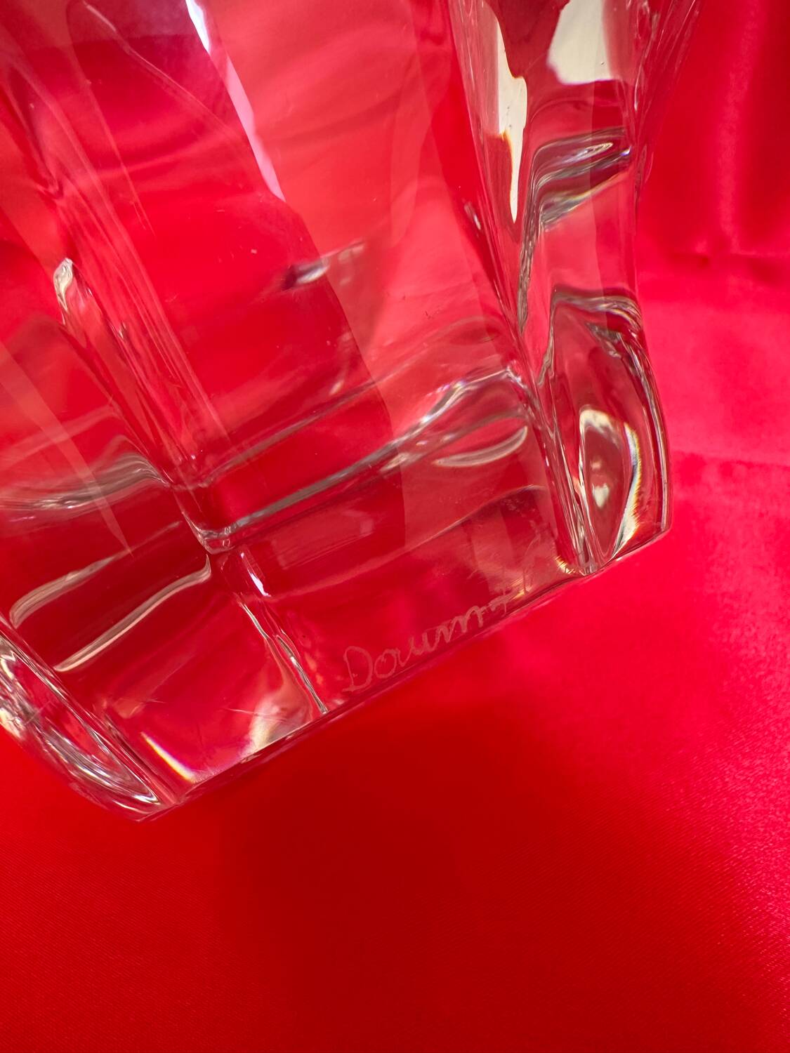 DAUM pocket emptier - Antique crystal