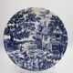 Grande assiette bleu style anglais