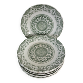 8 assiettes à dessert en terre de fer "Earthenware"