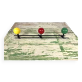 Wall coat rack triple 60s